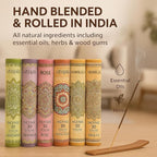 Premium Incense Sticks, Lavender, Sandalwood, Jasmine, Patchouli, Nag Champa, Vanilla, Variety Gift Pack 180 Sticks, Includes a Holder in Each Box
