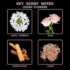 LOVSPA Ocean Flowers Diffuser Oil - Luxury Essential Oils for Diffuser Refill & Air Freshener Room Spray - Long-Lasting & Natural Home Fragrance, Scented Oil for Diffusers, USA Made, 4oz