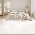 Area Rugs 5x7 Living Room: Washable Rug Modern Abstract Large Rug Soft Non Slip Neutral Rug Stain Resistant Indoor Carpet for Bedroom Kitchen Dining Room Table Nursery Home Office Rugs(Beige,5'x7')