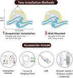 Sunrise Sunset Neon Sign Sun & Sea Neon Signs Sea Wave LED Neon Light Sign for Wall Decor Ocean Surf Sign f