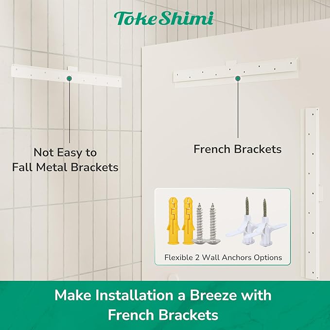 TokeShimi 16x24 Beveled Mirror Bathroom Rectangle, Bathroom Vanity Mirror Frameless with 1" Beveled Edge, Shatterproof Modern Decorative Wall Mirrored for Living Room, Entryway, Restroom