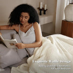 PHF 100% Cotton Waffle Weave Blanket Twin Size, Soft Lightweight Breathable Cozy Summer Blankets for Bed, Luxury Aesthetic Woven Bedding for Home Decor, 66"x90", Cannoli Cream