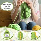 Mini Grandpa Gifts for Christmas– Handmade Crochet Dinosaur Grandpasaurus RAWR I Love You Gift for Grandpa Papa Pops Birthday Christmas Stocking Stuffer Decorative Collectible