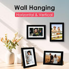 FIXSMITH 5x7 Picture Frame, Black Photo Frame with HD Plexiglass, Display Pictures 4x6 with Mat or 5x7 Without Mat Multi Picture Frames Collage for Tabletop or Wall Display, 1 Pack