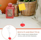 Tinksky Picture Stand-4 Clip Heart Photo Holder Card Note Memo Clip Tree Place Cards Holder
