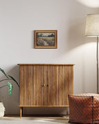 HUARCEY Gold Framed Vintage Wall Art for Living Room, Flowers Painting Prints Shelf Decor for Kitchen, Landscape Bedroom Wall Art, Christmas Gifts for Friends or Family (Flowers Path - 8"x10")