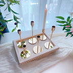 French Gold Taper Candle Holders for Wedding Table Centerpiece,Tall Taper Candlestick Holders Bulk Set of 27,Metal Candle Stick Holders for Dinning or Mantel Centerpiece,Party Home Decor