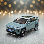 Toy Car Compatible RAV4 Model Cars Pull Back Toys diecast Cars 1/32 Metal Collect car with Light and Sound Pull Back for Boys Children Age 3 + Year Old Festival Gift(Green)