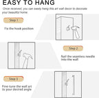 Solid Wood Framed Jesus Christ Canvas Wall Art The Hand of God Jesus Reaching Into Water Christian Painting Prints Biblical Wall Decor Religious Room Decor for Church Prayer Room Schools 12'' x 16''