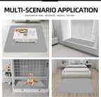 Easy-Going Sectional Couch Covers for Dogs L Shape Sofa Cover Reversible Sofa Slipcover Chaise Lounge Cover Furniture Protector Cover for Pets Dog Cat (42 x 52 inches, Light Gray/Light Gray)