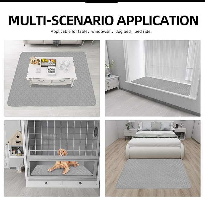 Easy-Going Sectional Couch Covers for Dogs L Shape Sofa Cover Reversible Sofa Slipcover Chaise Lounge Cover Furniture Protector Cover for Pets Dog Cat (42 x 68 inches, Light Gray/Light Gray)