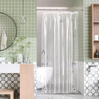AmazerBath Stall Shower Curtain Liner, 36x78 Clear Shower Curtain Liner, Long Waterproof Plastic Shower Liner, Lightweight PEVA Shower Curtain with 2 Magnets and 6 Rustproof Metal Grommets
