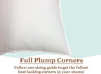 Pillowflex Synthetic Down Alternative Pillow Inserts for Shams - Comfy Pillows for Sleeping, Perfect Pillow & Best Sleeping Pillows, Handmade Down Alternative Throw Pillow Inserts - (20x30 Set of 2)