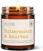 Butterscotch & Bourbon Scented Candle, Many Scents to Choose from, All Natural Non-Toxic Soy Wax, Handmade in The USA (Butterscotch & Bourbon)