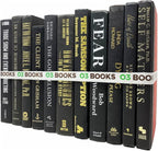 Curated Decorative Books Hardcover Décor Books for Home Décor, Choose Color, Interior Design, Office, Wedding Display, Instant Library, or Staging (Half Foot, Black)