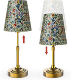 Scalable Portable Cordless Table Lamp, Built in Rechargeable Battery, 2700-6000k Color Temperature, Fully Dimmable, Ambient Light for Patio, Restaurant, Bar, Bedroom, Dining (Flower)