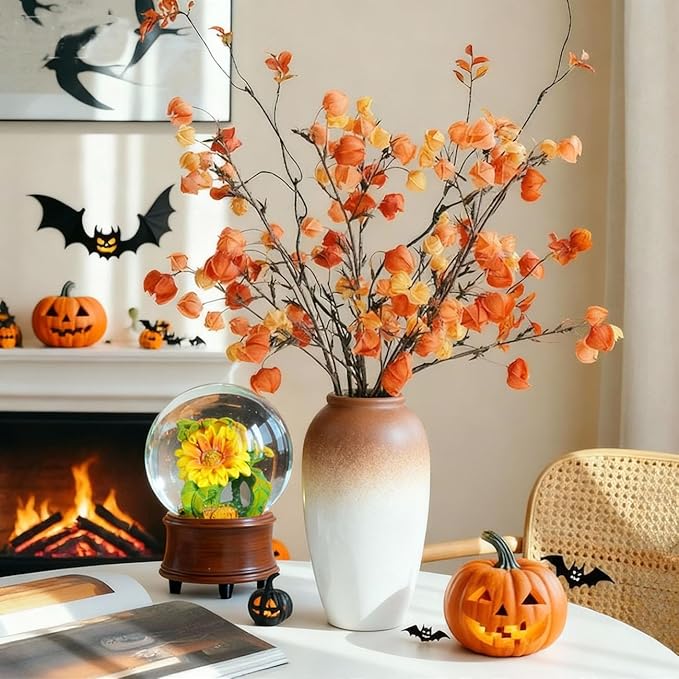 Fall Autumn Decor Sunflower Snow Globe Musical, Sunflower Themed Gifts, Indoor Farmhouse Fall Decorations, Thanksgiving Gift Ideas.