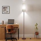SUNMORY Floor Lamps for Living Room/Bedroom/Office, Standing Lamp with LED Bulb, 3 Color Temperature Tall Lamp, Suitable for Modern/Boho/Farmhouse and Other Home Decor Styles, Brown Floor Lamp
