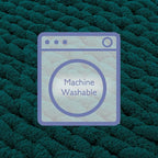 Bigacogo Chunky Knit Throw Blanket for Couch, 40x40 inches, 100% Hand Knitted with Thick Jumbo Chenille Yarn, Cozy Soft Large Rope Knot Cable Crochet Blankets for Sofa Bed Living Room, Dark Green