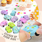 Vileafy 35 Toy Cars with Stickers, Pinata Stuffers and Prize Box Toys for Kids Classroom, Bulk Mini Cars for Kids Party Favors, Goodie Bag Stuffers, Treasure Chest, and Birthday Gifts