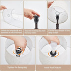 Table Lamps for Bedrooms Set of 2 - Touch Bedside Lamps with USB C+A Ports - 3 Way Dimmable Nightstand Lamps for End Tables Farmhouse Night Stand Lamps for Living Room Bed Side Guest Room