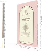 Sandalwood Incense Sticks Hand Dipped 100 Sticks with Natural Herbs & Aromatic Ingredients, Burn Time 45 to 60 Minutes, Incense for Positivity, Yoga, Meditation, Relaxation, Gift for Women
