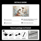 XWNLTEPK Praying to Heaven Christian Art Jesus and Woman Praying Bible Canvas Wall Decor Jesus Portrait Mormon Wall Print