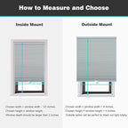 Changshade Cordless Cellular Shades, Blackout Honeycomb Shades for Windows, Pull Down Pleated Blinds, Easy to Install for Indoor Windows and French Doors,60" W x 72" H, Grey