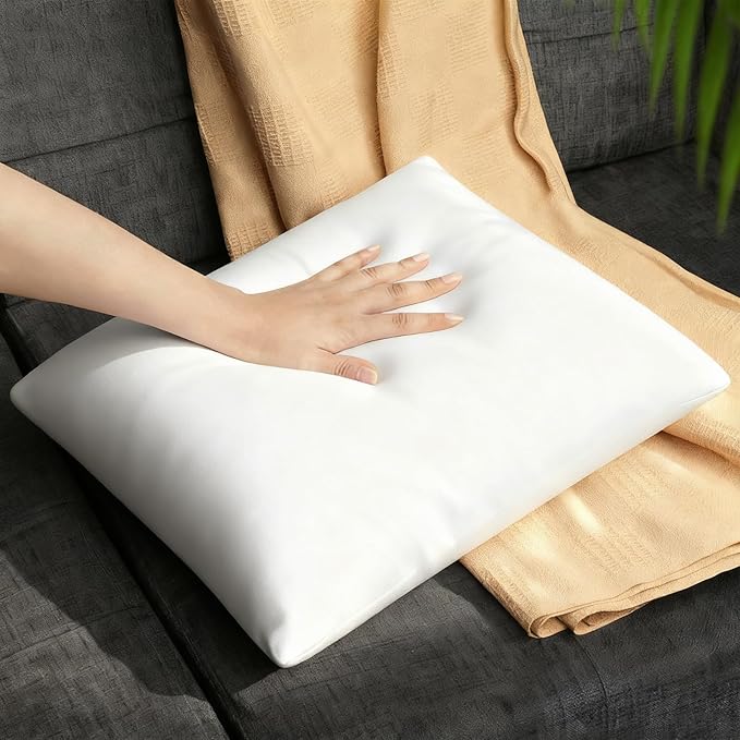 20 x 20 Throw Pillow Inserts, Outdoor Pillows Water-Resistant, Square Form Cushion Stuffer for Garden, Bench, Patio, Lightweight Soft Fillers for Sofa, Bed, and Home Décor