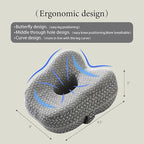 Knee &Leg Pillow for Side Sleepers-Mermory Foam Pillow for Between Legs-Sciatica Pain Relief-Knee,Legs and Back Relief. (grey), DC-0888