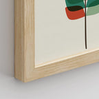 SIGNWIN Framed Mid-Century Modern Retro Botanical Flower Garden Wall Art, Set of 4 Abstract Geometric Wall Decor Prints, Nature Wilderness Wall Décor for Living Room, Bedroom - 8"x10" Natural