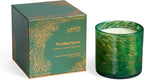 LAFCO New York Holiday Signature Candle, Woodland Spruce - 15.5 oz - 90-Hour Burn Time - Reusable, Hand Blown Glass Vessel - Made in The USA
