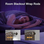 Industrial Curtain Rods 18 to 45 in,Wrap Around Rods, Adjustable Curtain Pole,1 in Diameter Pipe Wall or Ceiling Mounted,for Living Room(Antique Nickel 18” to 45”)