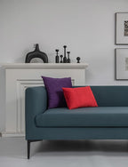 Throw Pillow Covers 12x20 Red: 2 Pack Cozy Soft Velvet Rectangular Decorative Pillow Cases for Farmhouse Home Decor