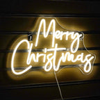 WLHOPE Merry Christmas Neon Sign Dimmable Neon Signs For Wall Decor Led Lights For Christmas Bar Man Cave Club Party Room Shop Window Bedroom Decoration Gifts USB Powered 12.6x16.14in