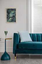 Throw Pillow Cases 22x22 Light-Blue: 2 Pack Cozy Soft Velvet Square Decorative Pillow Covers for Farmhouse Home Decor