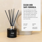 Cabana Reed Diffuser Set, Luxury Hotel Inspired Home Diffuser with Hints of Marine, Bergamot, and Jasmine, Lasting 4 Month Longevity, 100mL