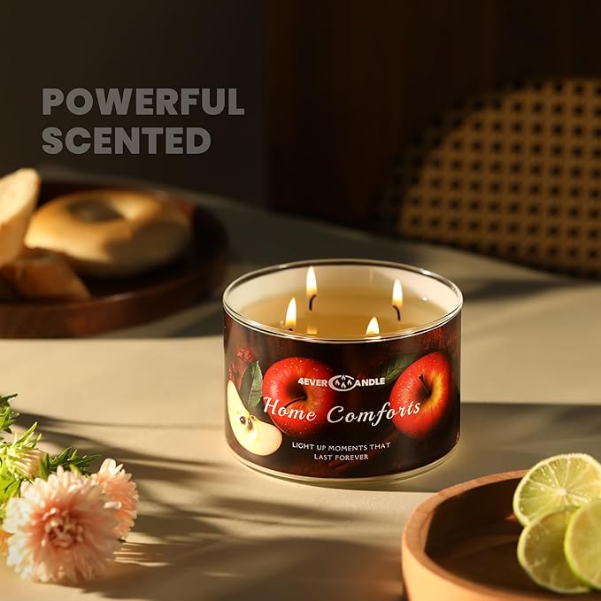 4-Wick Scented Candle - 18oz Soy Wax Blend Candle Over 50Hrs Long-Lasting Fragrance, Home Decor and Housewarming Gifts, Home Comforts