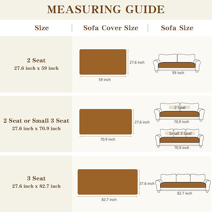 MYSKY HOME Couch Covers for 3-4 Cushion Sofa Pet Friendly, Couch Cover for Dogs, Sofa Covers for Pets Washable, Soft Non-Slip Sofa Slipcovers Furniture Protector Covers, Moss Green, 27.6" x 82.7"