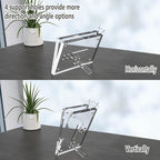 HELPLEX Picture Frames, 3 Pack 6x8 inch Acrylic Picture Frame Clear 6 x 8 Photo Frames Magnetic Picture Frames Ready for Tabletop Display, Effectively Protect Photos from Fading and Yellowing