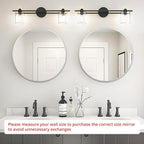 Fabuday Silver Round Mirror for Wall 24 inch - Circle Mirror for Bathroom, Entryway, Living Room, Hallway, Vanity Decor, Small Matte Metal Frame Mirrors