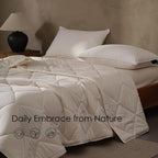 EP Mode Warm Weight Wool Comforter for Winter, Purely Natural Duvet Insert, 100% Australian Wool Filling (400GSM, Size Queen)