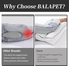 BALAPET Shredded Memory Foam Knee Pillow for Side Sleepers, Pillow Between Legs for Aligns Spine, Supportive Leg Pillow for Pregnancy Relieves Pressure Hip Leg Elevation, 6.5" Height
