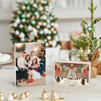 AITEE 4x6 Acrylic Picture Frames 3 Pack: 20% Thicker Block, Clear Picture Frames Freestanding Double Sided Magnetic Acrylic Lucite Frameless Transparent Square Photo Frame Gift for Wall and Desktop Display