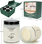 Scented Candles Sets, Candles for Home Scented,Made with Natural Soy Wax & Essential Oils, 35 Hour Burn Time,4 x 7.1 Oz Aromatherapy Candle Gifts for Christmas Birthday Women Mom Best Friends.