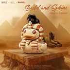B.Duck x British Museum Blind Box, Egyptian God Collectible Duck Figurines Series,Home Decorations, Holiday Birthday Gifts (B.Duck x Bastet Series, Single Box)
