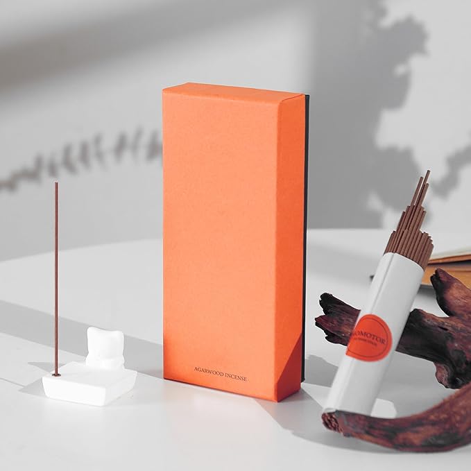 Agarwood Incense Sticks – 120 Natural Incense Sticks for Meditation and Spiritual Use, Suitable for Home