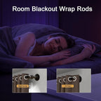 Brown Curtain Rods 18 to 45 Inch, Industrial Curtain Rods,Adjustable Length,1 in Diameter Pipe,Wall or Ceiling Mounted,for Bedroom and Living Room(Antique Bronze 18” to 45”)