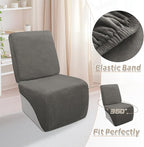 Arfntevss Sectional Recliner Couch Covers Velvet Corner Sectional Sofa Cover for Reclining Couch Stretch Soft L Shape Recliner Slipcover Washable Additional Seat Protector (1 Seat Cover, Dark Gray)