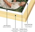 12 Packs 8.5 by 11 Picture Frames, Display 6x8 with Mat or 8.5x11 Without, for Award Certificate Diploma Document, 8.5 x 11 Frames Bulk Set of 12 Photo Frames Set for Wall and Tabletop, Gold